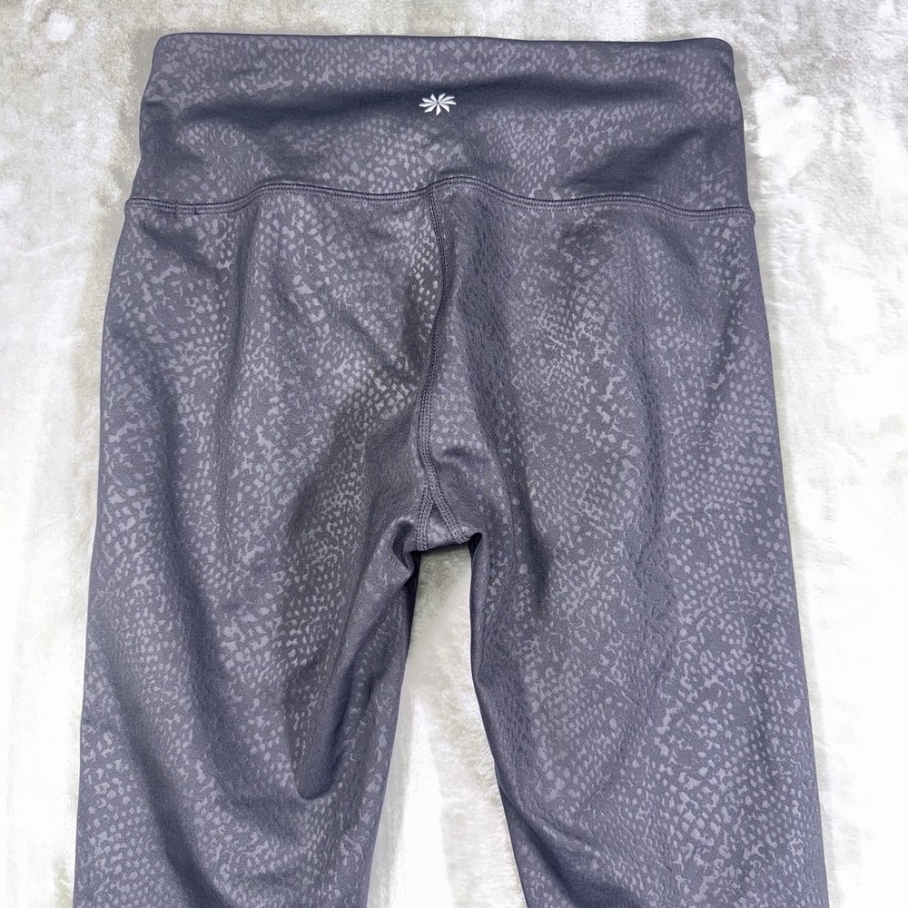 Athleta Leggings Womens XS Black Snake Print Gym Athletic - Picture 6 of 12